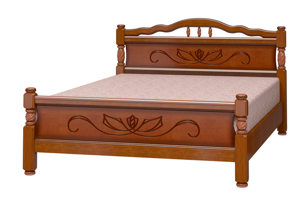 Кровать Карина 5 (массив сосны)