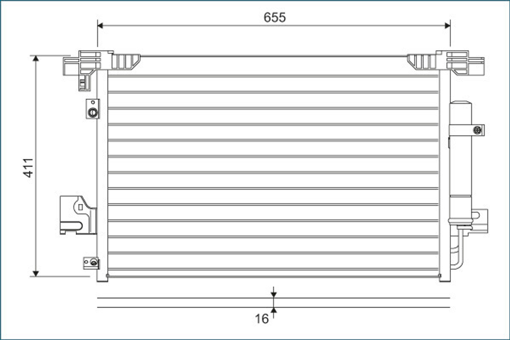 VALEO - 814315-VAL - Condenser, air conditioning