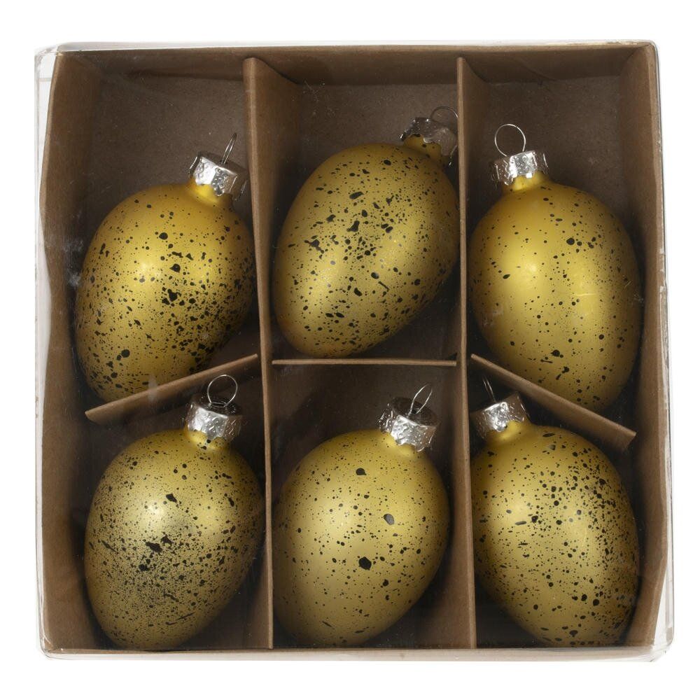 GAEM Набор из 6-ти изделий декоративных подвесных "Яйцо" (4*6,5), L14 W14 H4,5 см