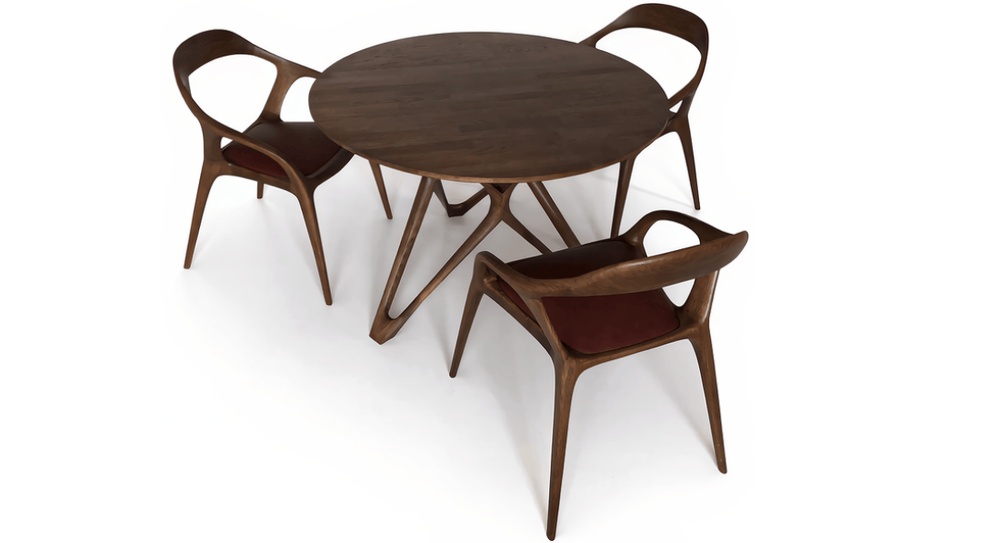 AURA Стол со столешницей из массива