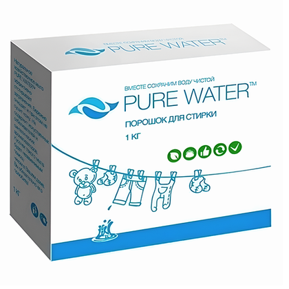 Порошок стиральный универсальный Pure Water, 1 кг