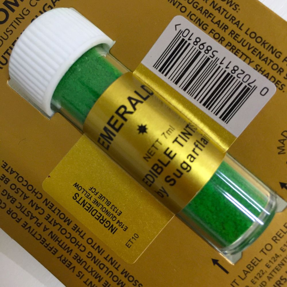 Краситель пищевой Цветочная пыльца Sugarflair Colours Зеленый EMERALD