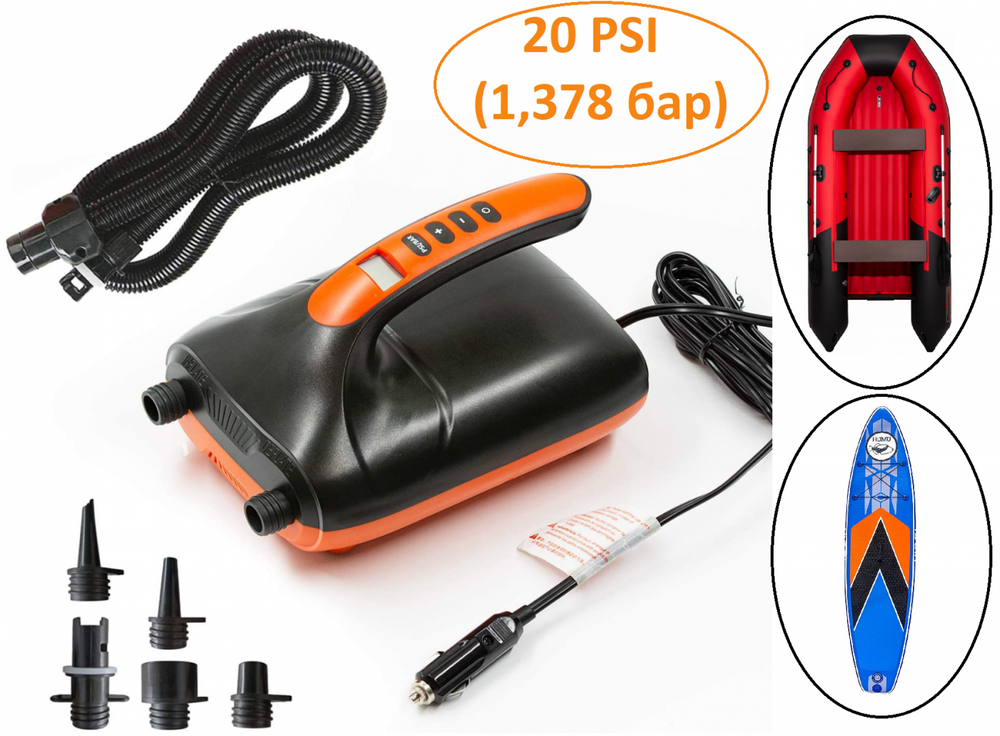 Насос высокого давления (полного цикла) BST HT-782 для лодок ПВХ и SUP досок