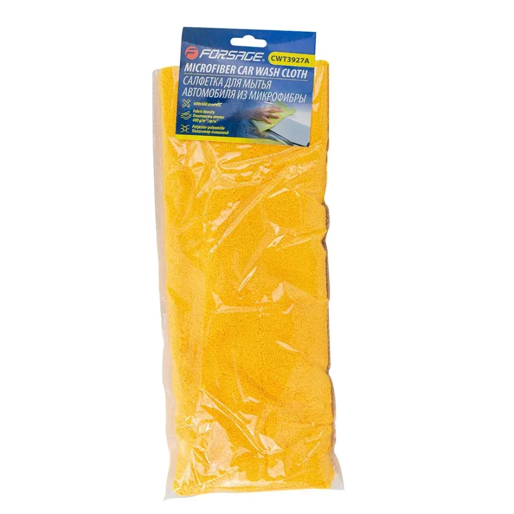 Салфетка из микрофибры для мытья автомобиля, 40х40см (к-т 2 шт.) Forsage F-CWT3927A