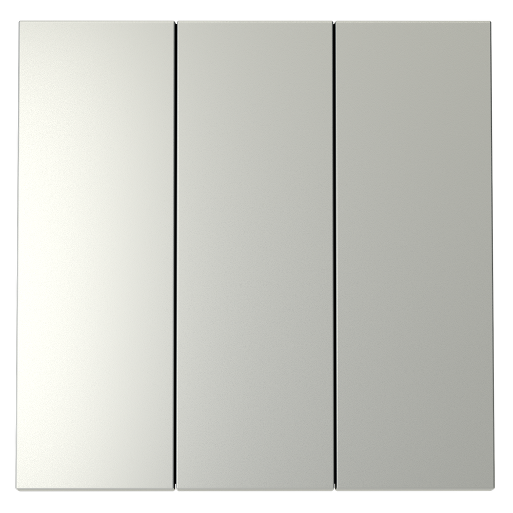 Клавиши для выключателя/переключателя трехклавишного, S70 (сталь)