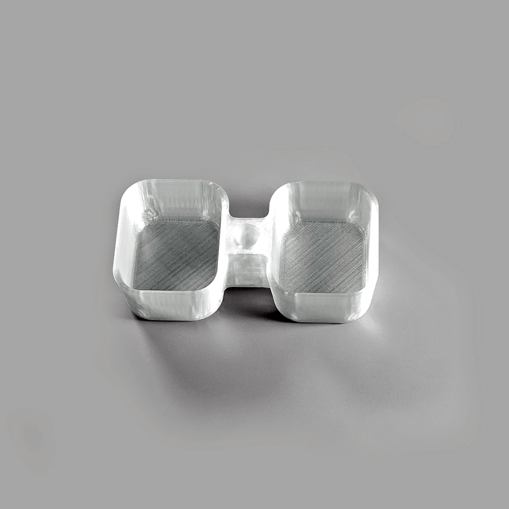 Держатель соусов из фастфуда, белая полупрозрачная