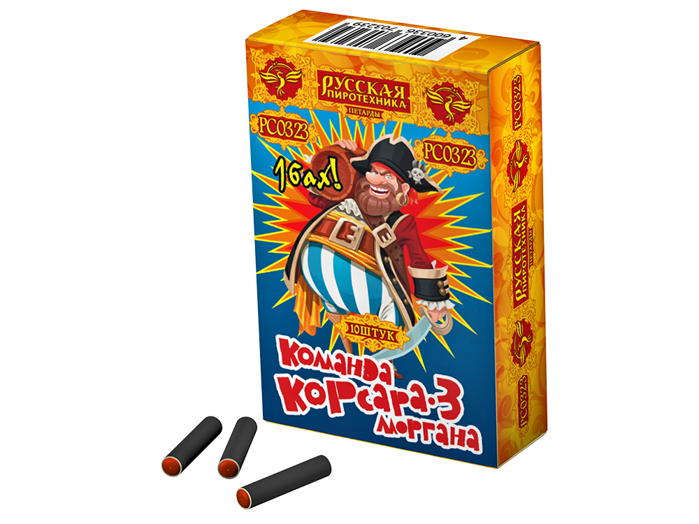Петарда «Команда Корсара Моргана 3» Один хлопок 50/10/10