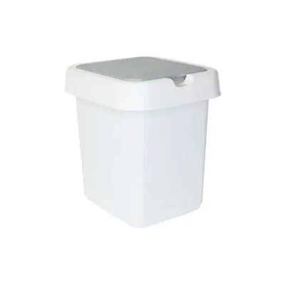 Контейнер для мусора Квадра 25 л белый (комплект 4 шт)