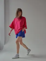 Футболка One Two Logo Bright Rose