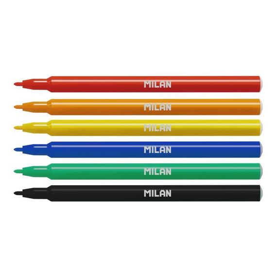 Flomaster \ Фломастер \Box 6 water-based mılan fıbrepens