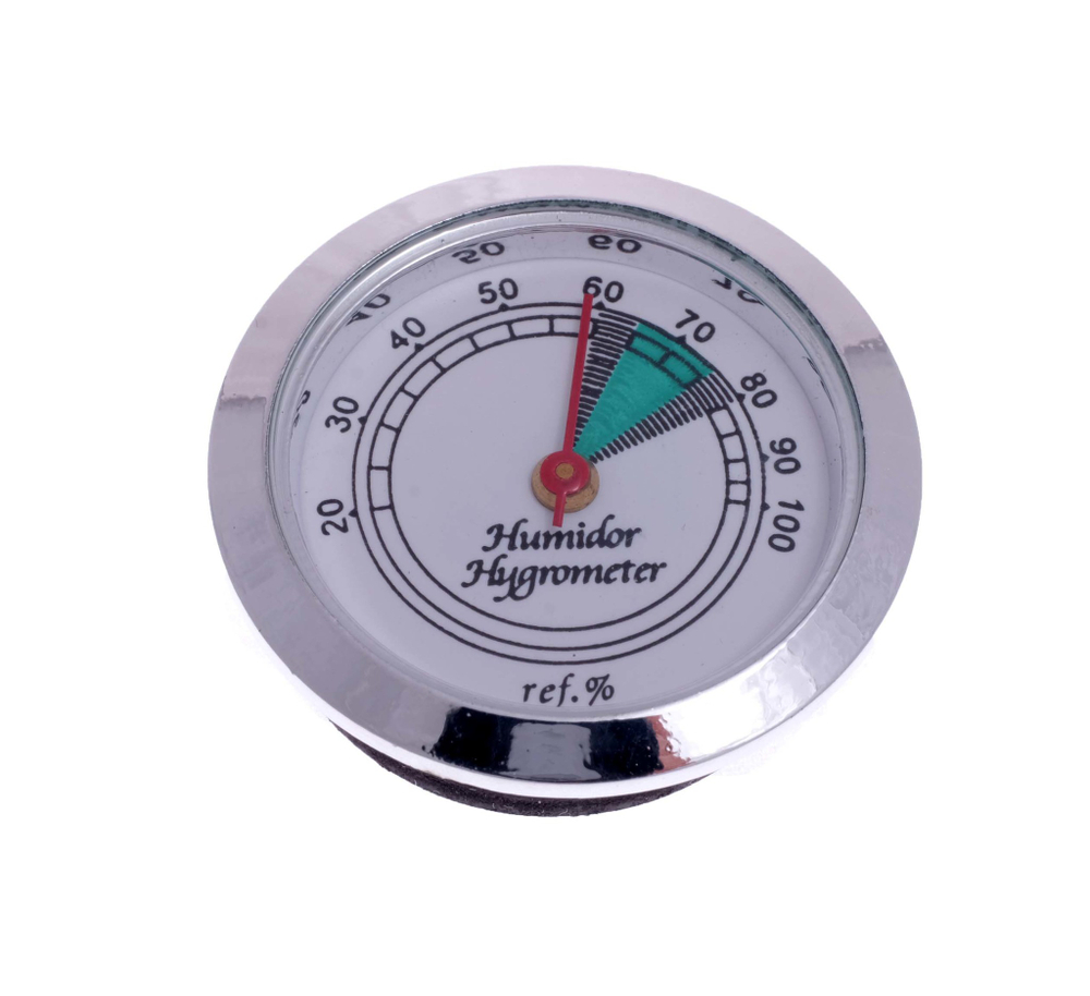Гигрометр механический 35мм, серебро 596-002