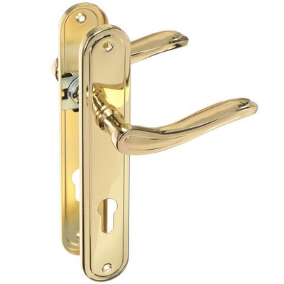 Ручка на планке Trodos, AL59/85-M PB, 204490, золото