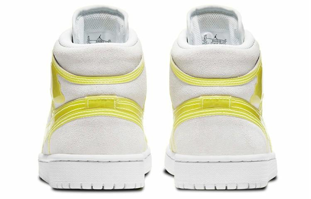 Кроссовки Jordan Air Jordan 1 Mid Lx "Opti Yellow" (Женская размерная сетка)