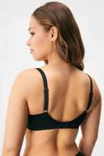 Бюстгальтер на поролоне Desire (Размер: 90B) (Цвет: черный с бежевым)