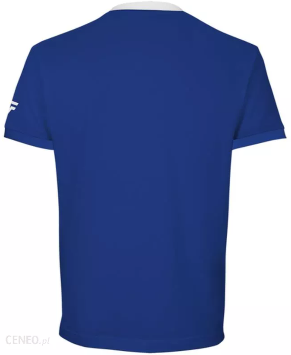 Футболка для девочки теннисная Tecnifibre Girls Cotton Tee - небесный