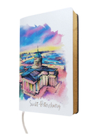 Ежедневник недатированный "Санкт-Петербург. Казанский собор" А5 168 листов, гибкая обложка экокожа, на сшивке