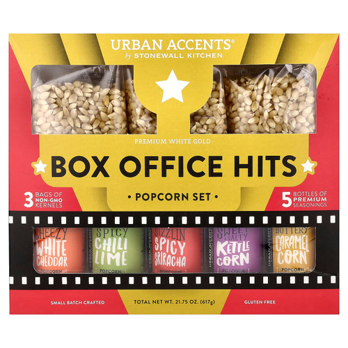 Urban Accents, Box Office Hits, набор для попкорна, 8 шт.