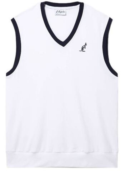 Мужская теннисная жилетка Australian Elastic Fleece Gauzed Gilet - bianco
