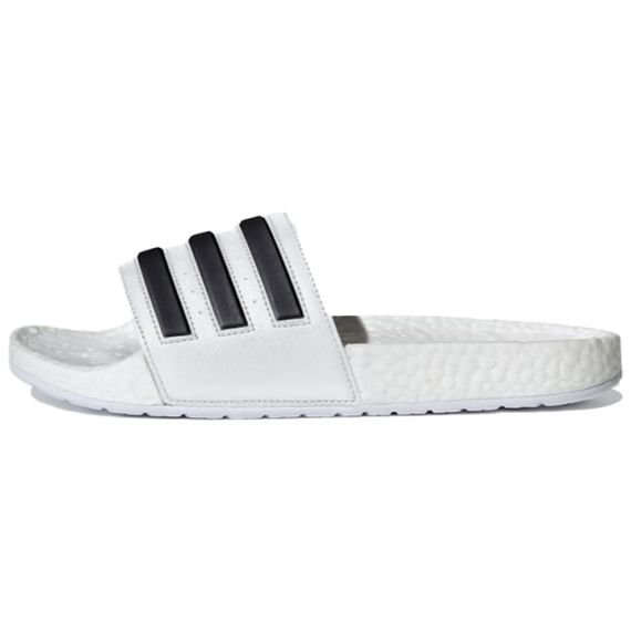 Adidas Adilette Boost Slides 'White Black Stripes'