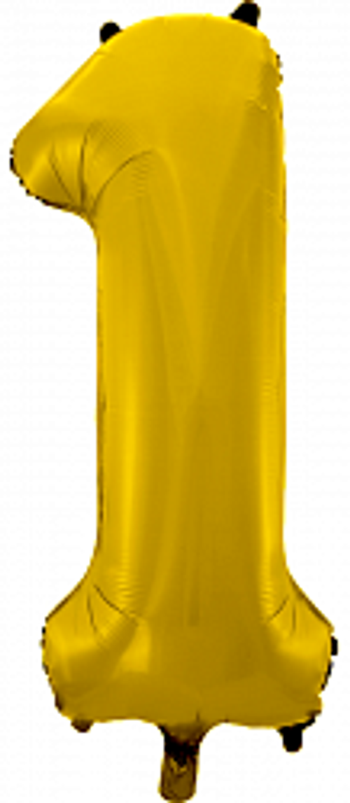 Цифра 1 золото 42" К