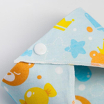 5112545 Нагрудник -бандана непромокаемый, с прорезывателем «Мишка» на кнопке