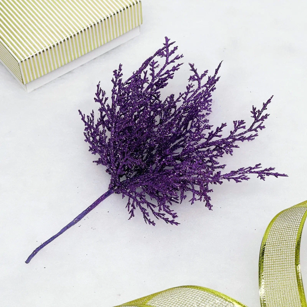 Ветка декоративная «Зимний танец» 27 см, Сиреневый