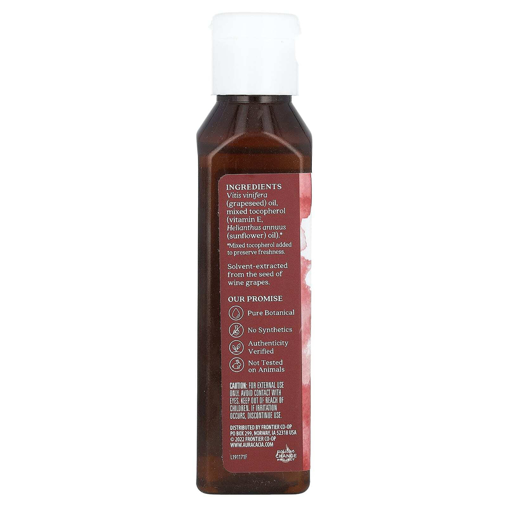 Aura Cacia, Масло для ухода за кожей, виноградные косточки, 118 мл (4 жидк. унц.)