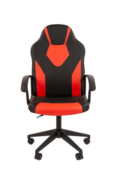 Кресло   Стандарт СТ-17 Гейм Россия экопремиум черн/красный