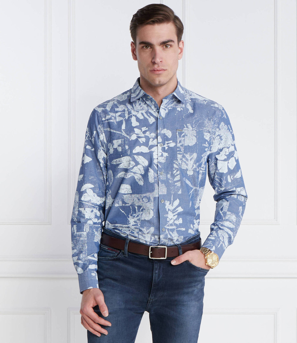 Рубашка GUESS - голубой(M4RH24 WFXS1)