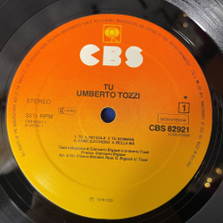 Винтажная виниловая пластинка LP Umberto Tozzi Умберто Тоцци Tu (Holland 1978)