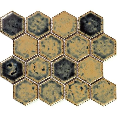 Hexa-29-4 Испанская керамическая шестигранная мозаика Gaudi Hexa бежевый