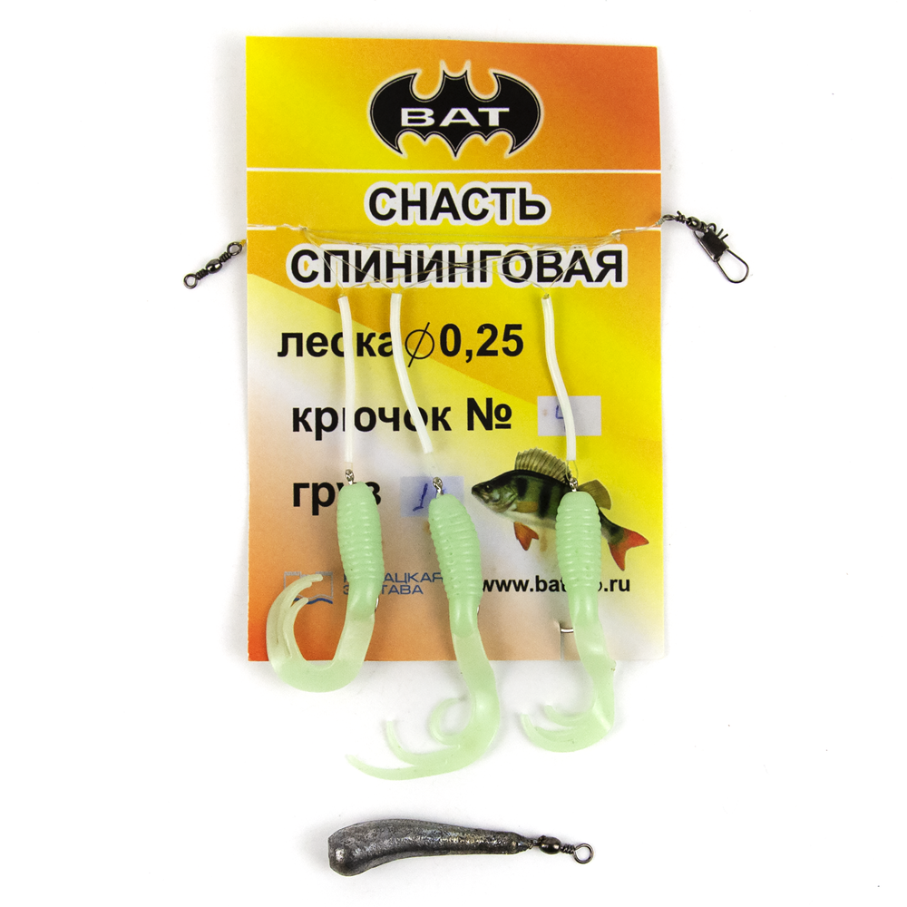 Снасть окуневая (спиннинговая) 14гр, №4, d 0.25мм