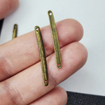 Коннектор палочка, 33мм, античная бронза, штучно