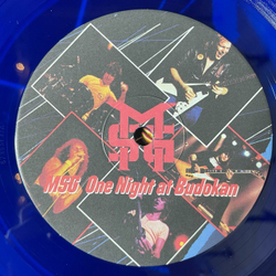 Винтажная виниловая пластинка LP The Michael Schenker Group One Night At Budokan (UK 2010) (Blue Vinyl)