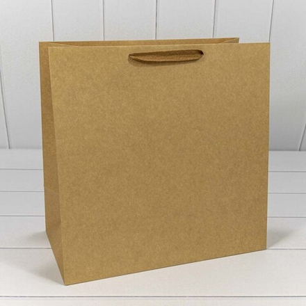 Пакет подарочный, Люкс, Крафт, 37*37*20 см, 1 шт.