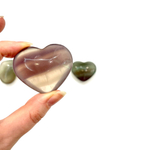 Сердце флюорит, 1 шт (58-70 гр)