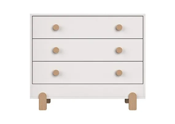 Комод Ellipse Ice-cream 3 ящика Белый