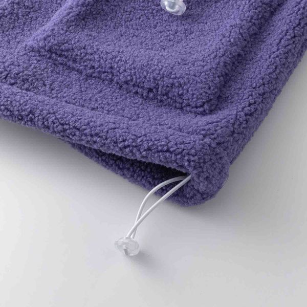 Куртка Furry Big Logo HTF белая/фиолетовая - фото 10