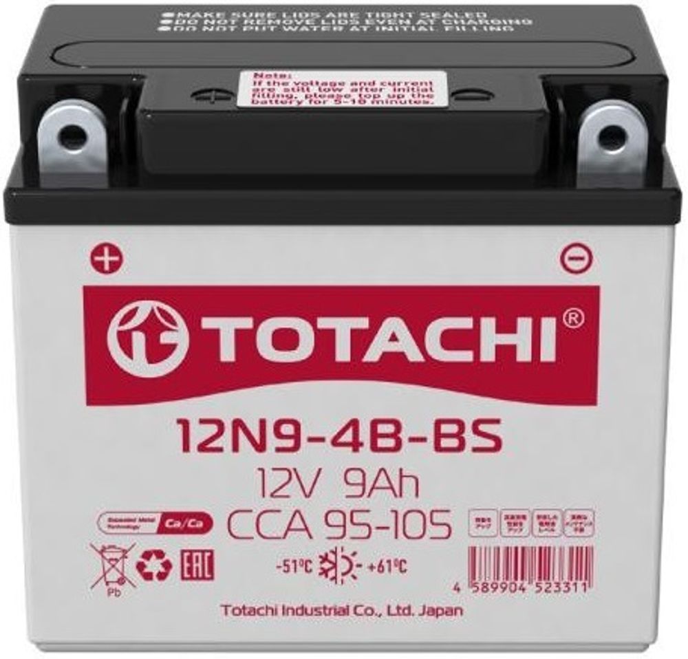 TOTACHI 12N9-4B-BS аккумулятор