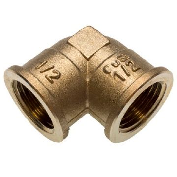 Угольник 90° Sanha PURAFIT 1 1/4" x 1" ВР бронзовый с внутренней резьбой, серия 3090 (130901141)