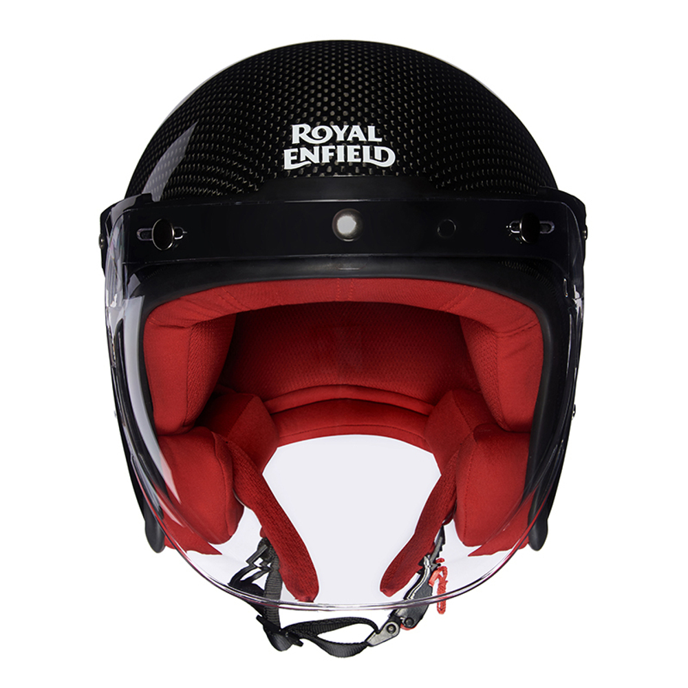 Шлем открытый Royal Enfield, цвет - карбон, размер - XL (620 мм), арт. RRGHEH000108 (HEAW16012BLACK)