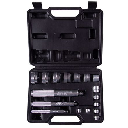 Цена на AFFIX (AF10020017C) Набор оправок алюминиевых для подшипников, 10-32 мм, кейс, 17 предметов