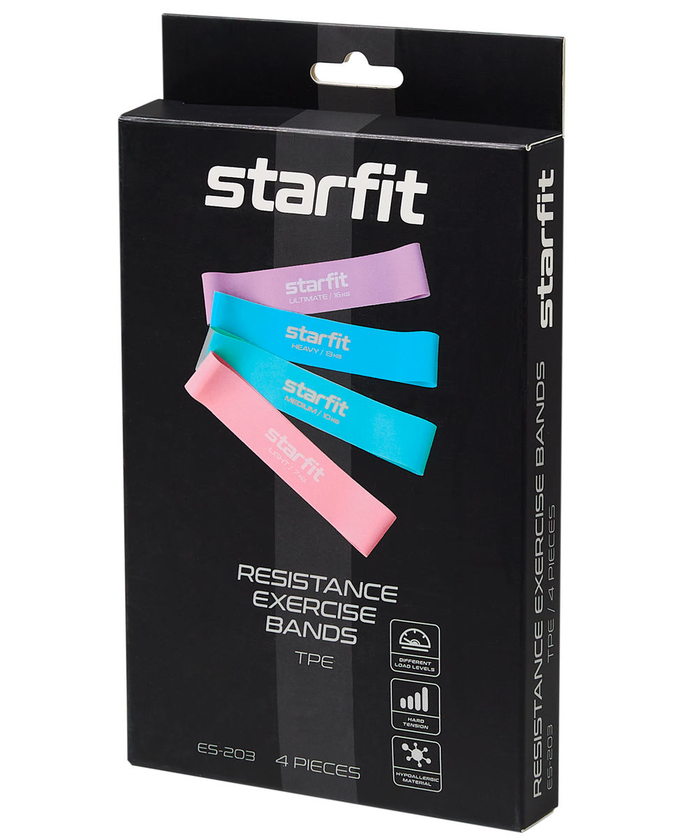 Мини-эспандеры ES-203, неон, 4 шт