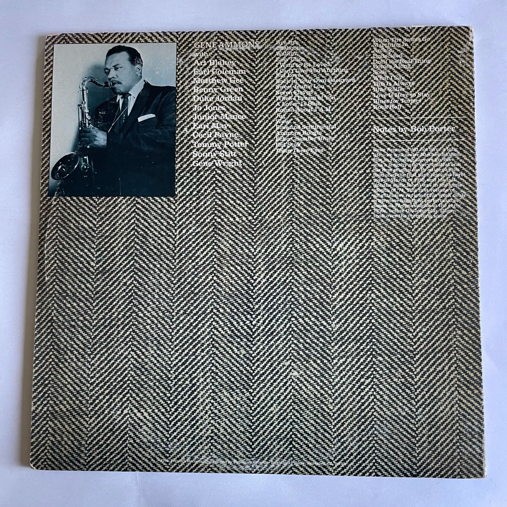 Винтажная виниловая пластинка LP Gene Ammons The Gene Ammons Story: The 78 Era (США 1976) (Промо)