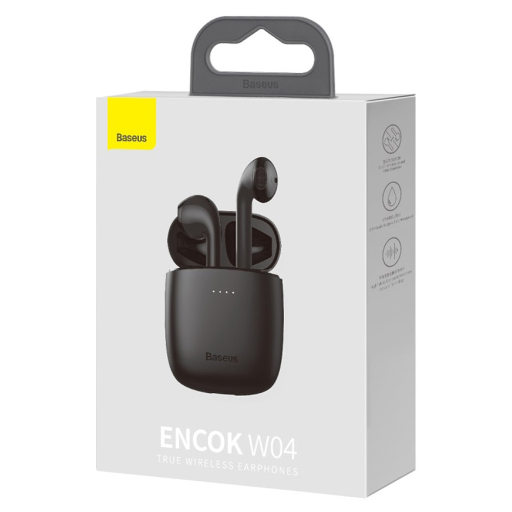 Беспроводные наушники Baseus Encok W04 True Wireless Earphones - Black