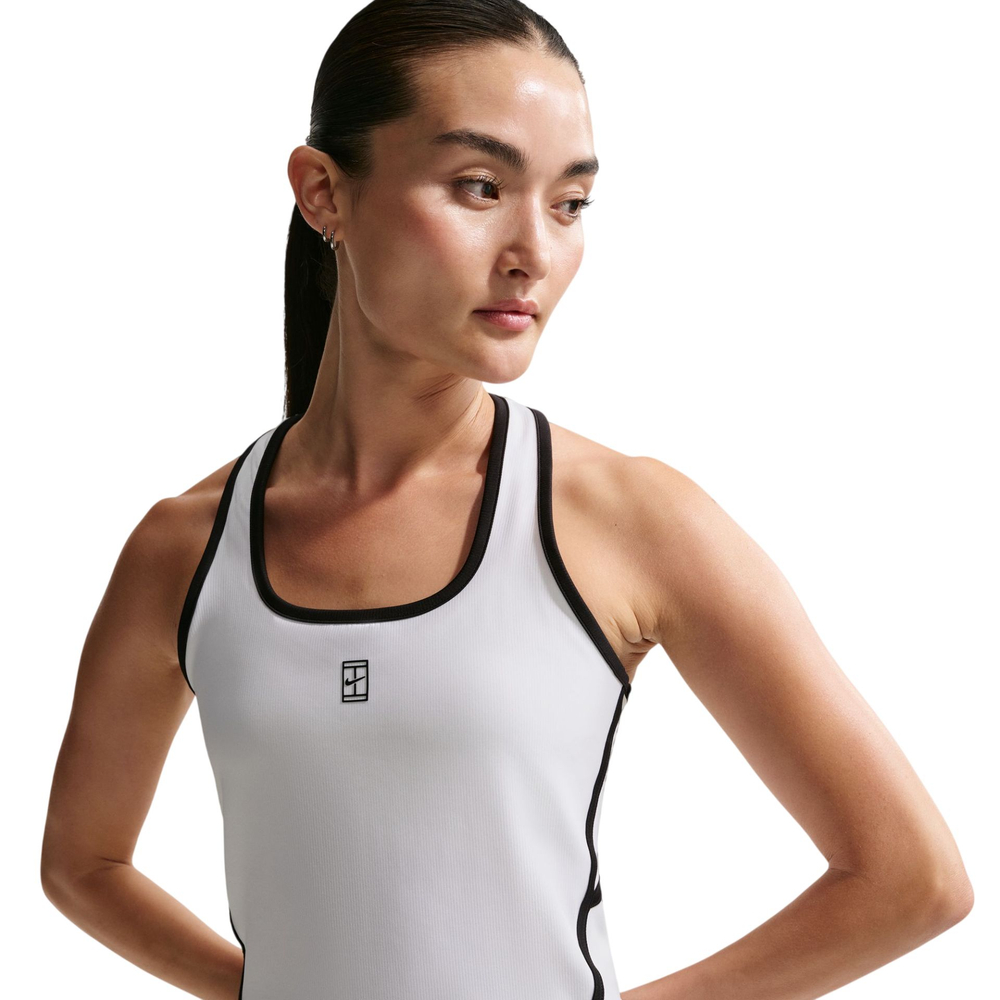 Топ теннисный Nike Court Advantage Tank - white/black