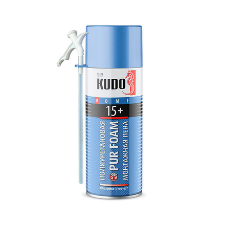 Пена полиуретановая монтажная бытовая всесезонная  KUDO HOME 15+ 520 мл