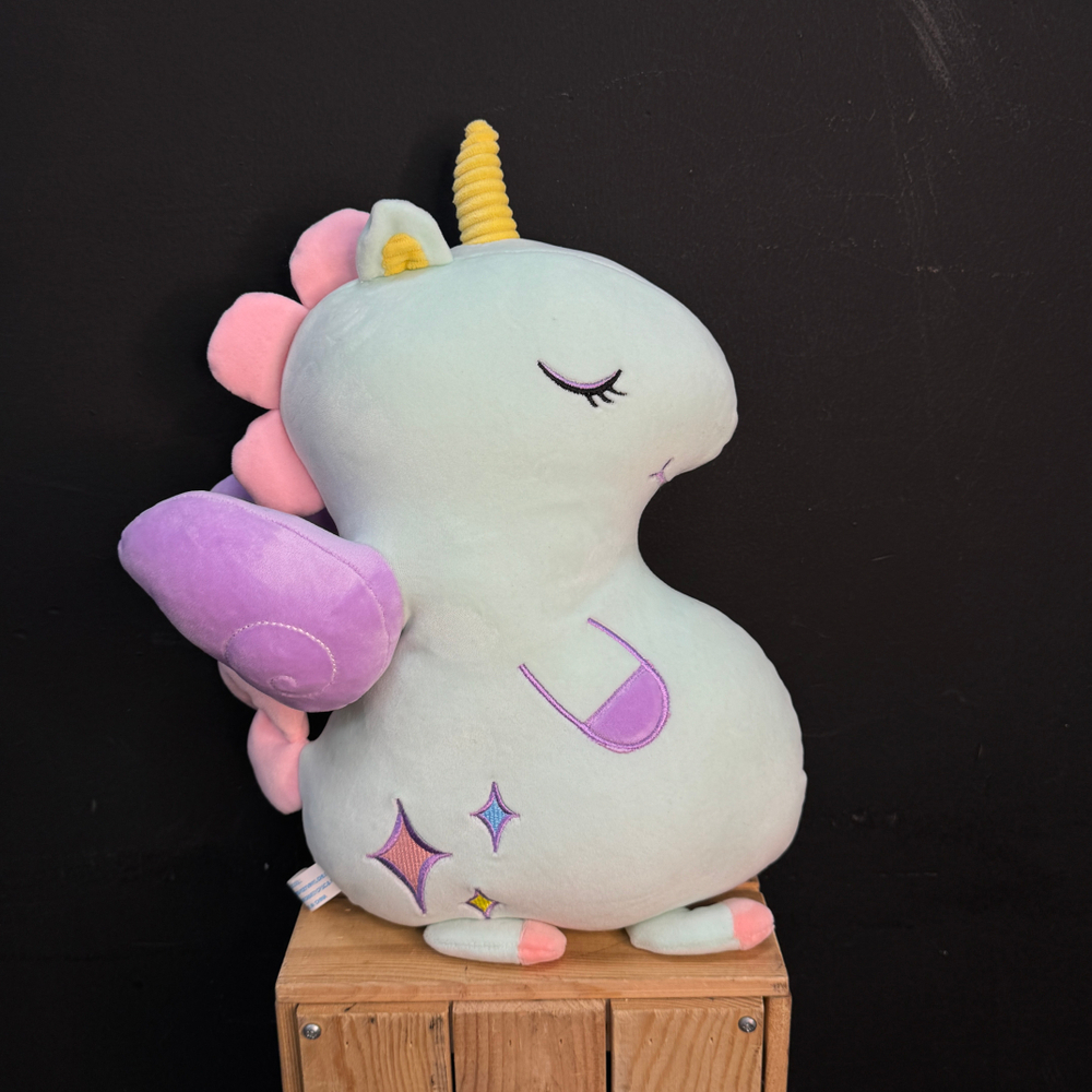 Единорог плюшевый сиреневый