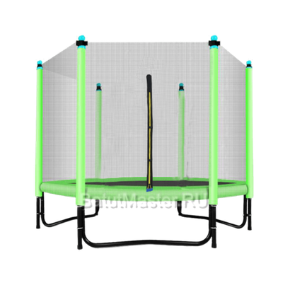 Батут для дачи с сеткой KB-15493, диаметр 5 фт, зеленый B-15721