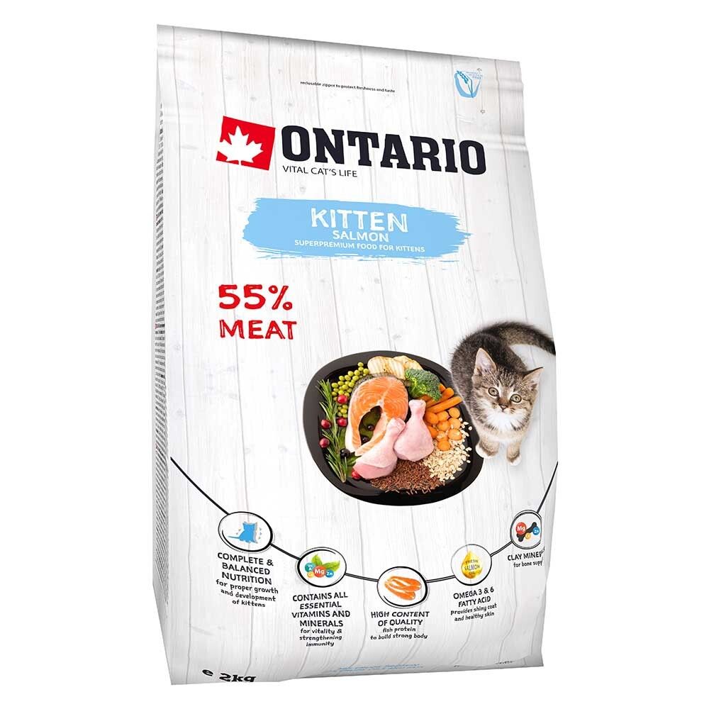 Ontario корм для котят с лососем (Kitten)